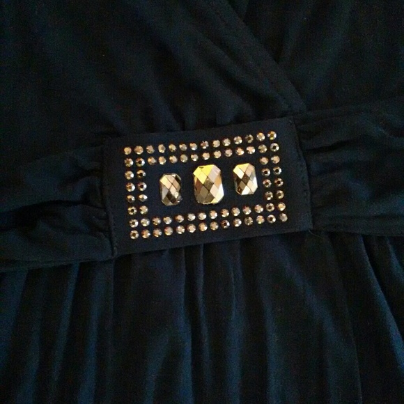 Flattering Midnight Blue Maternity Dress - Picture 2 of 3